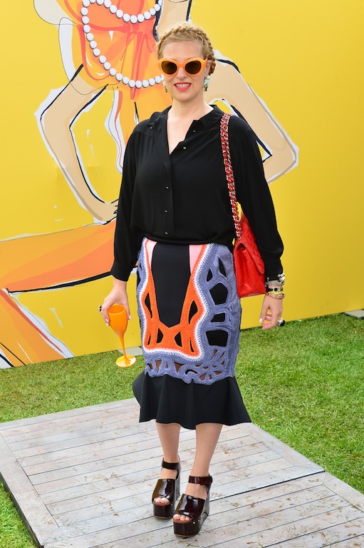 Eva Galambos at PASPALEY VIP MARQUEE